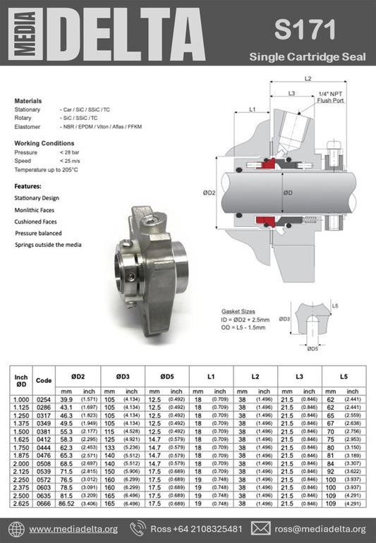 Single Cartridge Seal